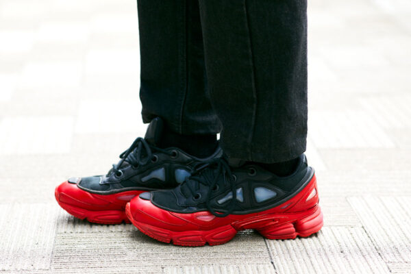 Giày Adidas Raf Simons x Ozweego 3 'Core Black Scarlet' DA8775 - Ảnh 4