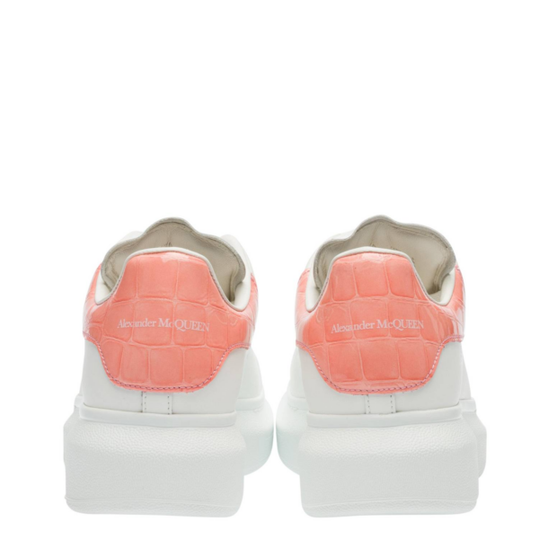 Giày Alexander McQueen Oversized Patent Pink Embossed Croco 553770-WIAF8-9414 - Ảnh 5