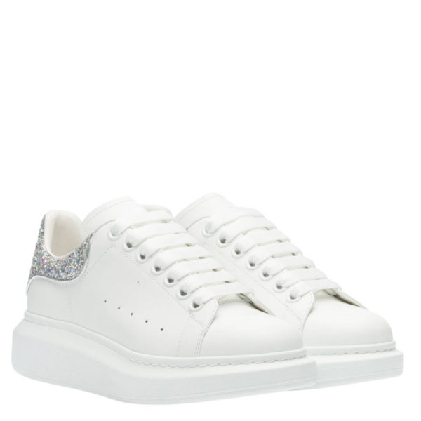Giày Alexander McQueen 'White Silver Glitter' 558945-WHTQI-9413 - Ảnh 2