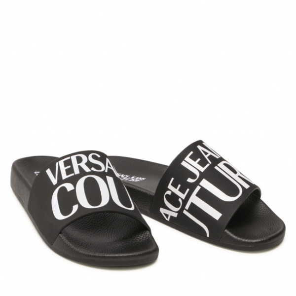 Dép Versace Jeans Couture Slides 'Black' 72YA3SQ6-ZS201-899 - Ảnh 4