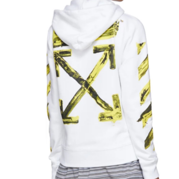 Áo Off White Acrylic Arrows Hoodie White Yellow OW00231 - Ảnh 2