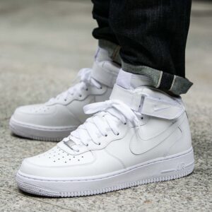 Alternative view of Giày Nike Air Force 1 Mid '07 'Triple White' CW2289-111