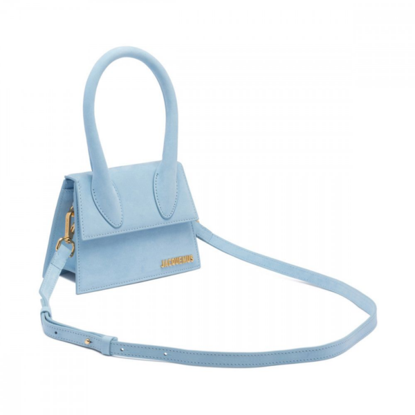 Túi Jacquemus Le Chiquito Moyen Leather Tote Bag 'Blue Sky' 22H213BA0023066 - Ảnh 2