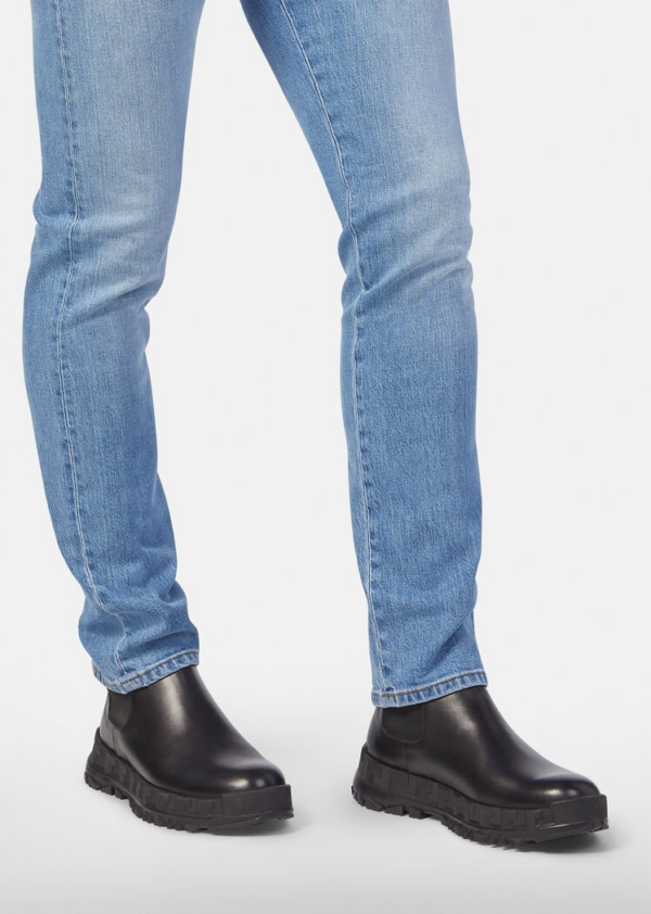 Giày Versace Greca Rhegis Leather Boots Black DSU8206-D60VG-D41 - Ảnh 4