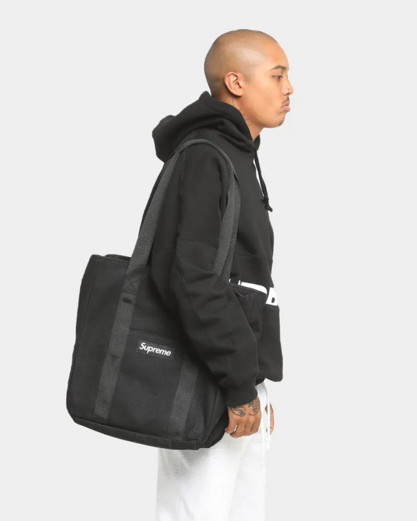 Túi Supreme Canvas Tote Black SUP-CATBK - Ảnh 4