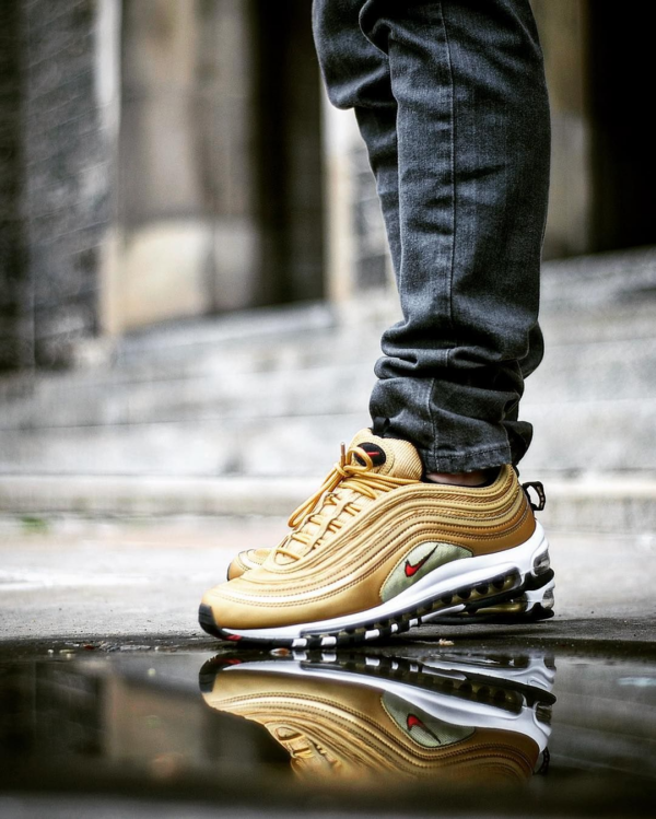 Giày Nike Air Max 97 OG QS 'Metallic Gold' 884421-700 - Ảnh 7