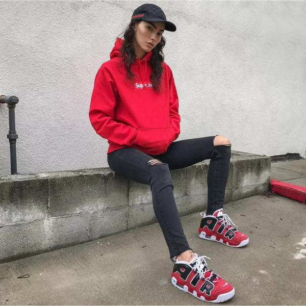 Giày Nike Air More Uptempo GS 'Varsity Red' 415082-600 - Ảnh 5