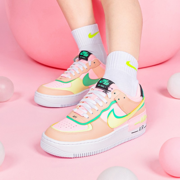 Giày Nike Wmns Air Force 1 Shadow 'Arctic Punch Barely Volt' CU8591-601 - Ảnh 2