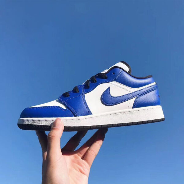 Giày Nike Air Jordan 1 Low GS 'Game Royal'  553560-124 - Ảnh 3