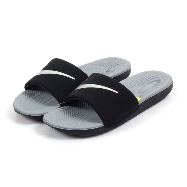 Dép Nike Kawa Slide 'Black Metallic Silver' 819352-009 - Ảnh 4