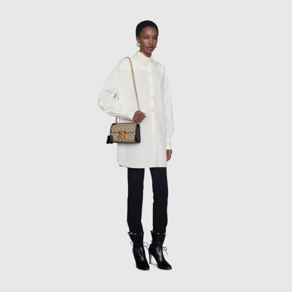 Túi Gucci Padlock GG Bees 'Beige Black' 409487-9F26G-8319 - Ảnh 5