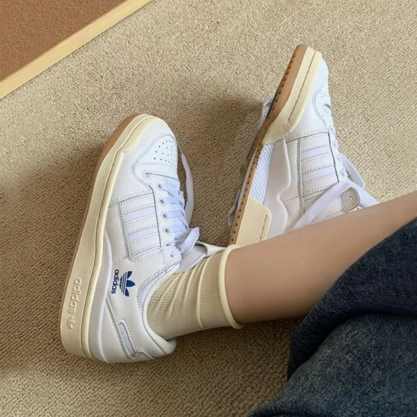 Giày Adidas Forum 84 Low ADV Shoes 'Cloud White Blue Bird' H04903 - Ảnh 4