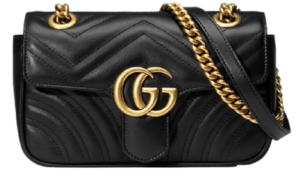 Túi Gucci GG Marmont Mini Bag Matelassé Black Leather 446744 DTDIT 1000