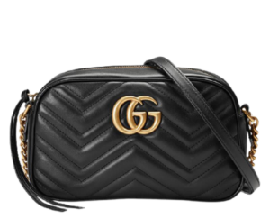 Túi Gucci GG Marmont Matelassé Shoulder Bag Black Leather 447632 DRW1T 1000