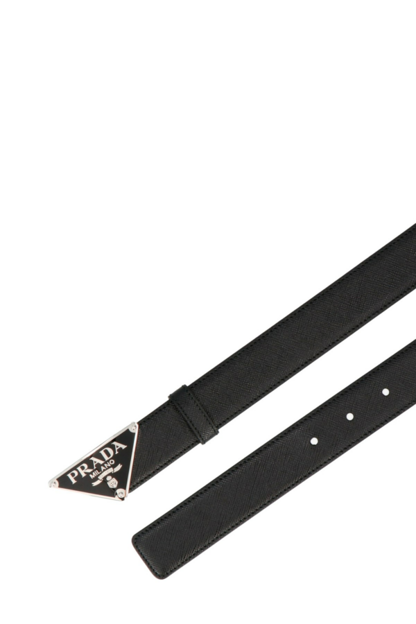 Thắt Lưng Prada Saffiano Triangle 'Black' 2CM217-053-F0002 - Ảnh 6