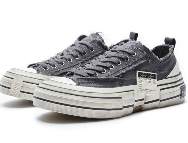 Giày xVESSEL GOP Lows Iron Grey Deconstructed Canvas F21X012G - Ảnh 5