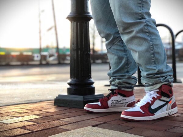 Giày Nike Air Jordan 1 Retro High OG x Off-White 'Chicago' AA3834-101 - Ảnh 3
