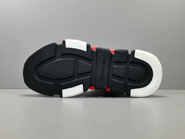 Giay Balenciaga Speed Clear Sole 'Black Red' 607544-W05GH-1038