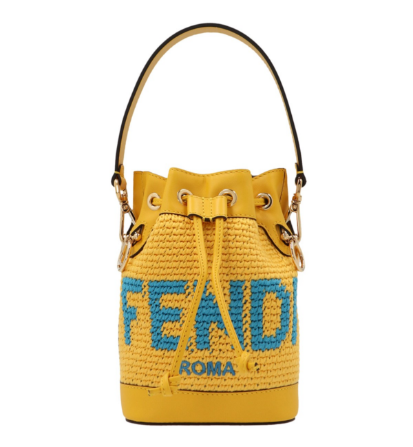 Túi Fendi Bucket with Logo 'Yellow' 8BS010AFQLF1EEV - Ảnh 3