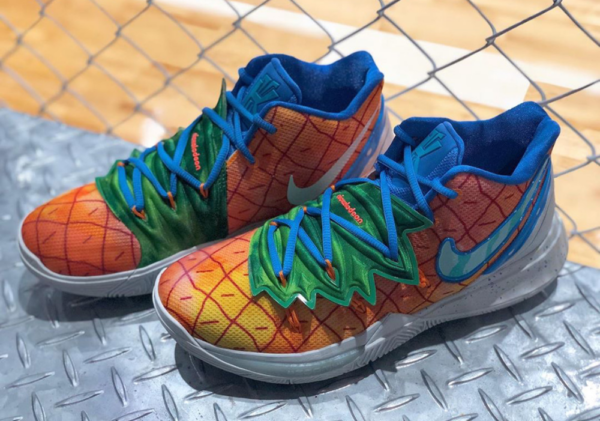 Giày Nike SpongeBob SquarePants x Kyrie 5 EP 'Pineapple House' CJ6950-800 - Ảnh 6