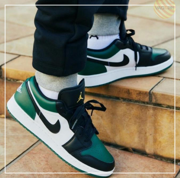 Giày Nike Air Jordan 1 Low 'Green Toe' 553558-371 - Ảnh 5