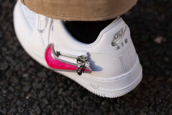 Giày Nike Air Force 1 '07 Premium 'Zip Swoosh' CW6558-100 - Ảnh 2