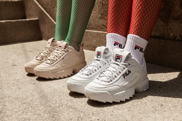 Giày Fila DISRUPTOR 2 White " Cá Mập" FS1HTA3091X - Ảnh 3