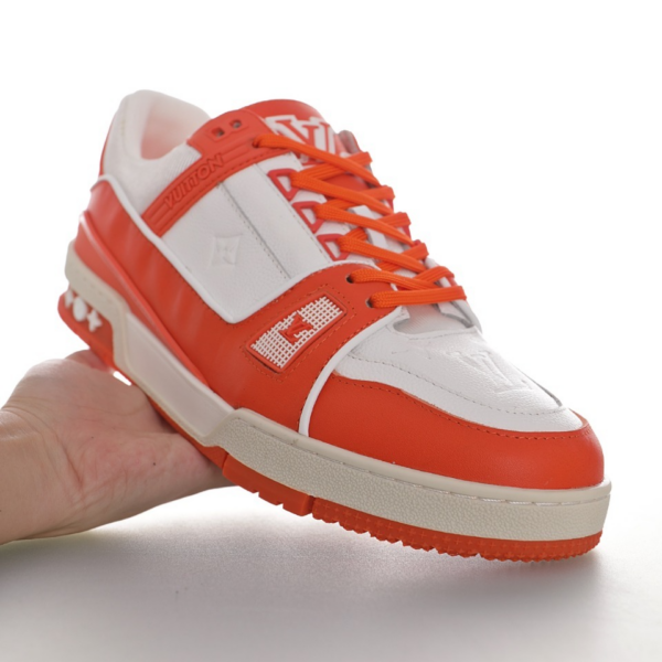 Giày Louis Vuitton LV Trainers 'Orange' 1A811N - Ảnh 4