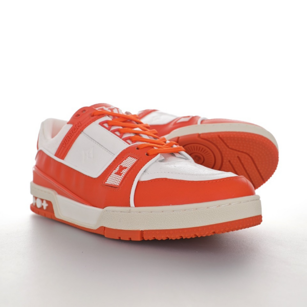 Giày Louis Vuitton LV Trainers 'Orange' 1A811N - Ảnh 5