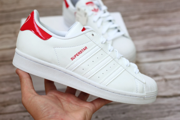Giày Adidas Superstar J 'White Scarlet' FW0817 - Ảnh 3