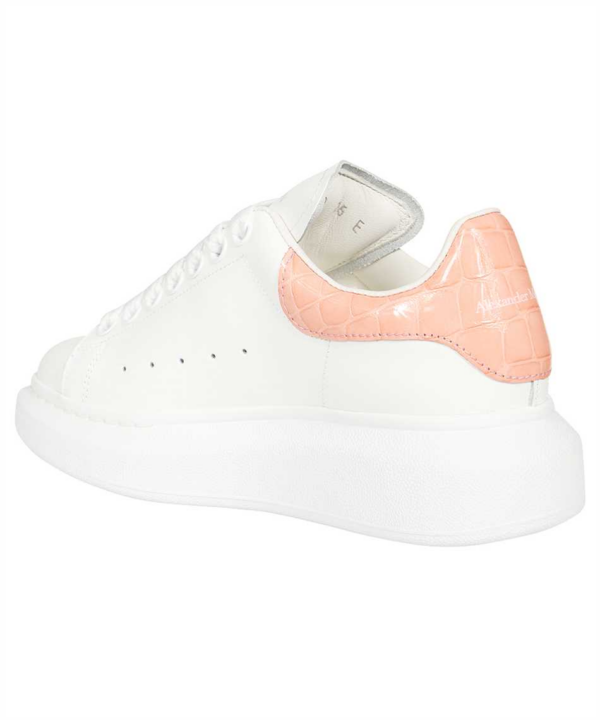 Giày Alexander McQueen Oversized Patent Pink Embossed Croco 553770-WIAF8-9414 - Ảnh 4