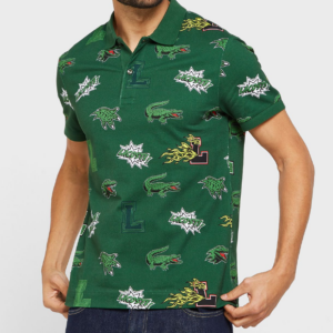 Ao Lacoste Holiday Regular Fit Crocodile Print 'Green' PH1464-PZ1