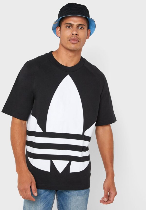 Áo Adidas Big Trefoil Boxy Tee Black FM9904 - Ảnh 2