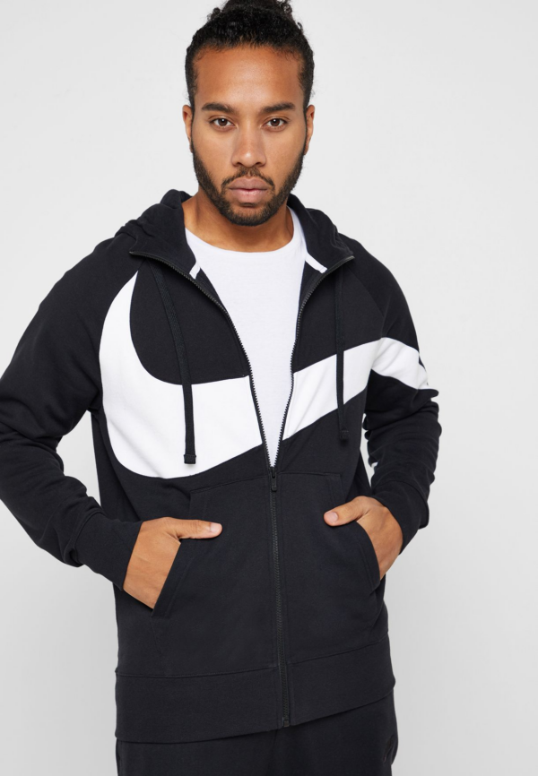 Áo Nike Sportswear Hoodie Black White AR3084-010 - Ảnh 7