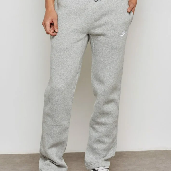 Quần Nike Club Fleece Open Hem Mens Sweatpants Grey White 804395-063 - Ảnh 2