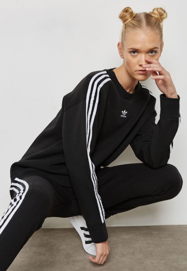 Áo Adidas Originals Womens Crew Sweater Black CE2431 - Ảnh 5