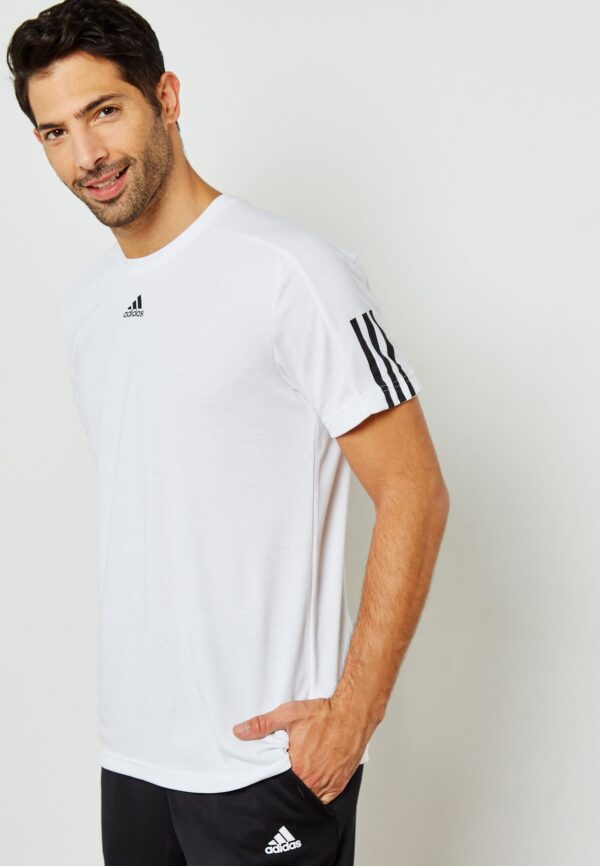 Áo Adidas Men ID Stadium 3S Shirts SS Training Jersey White Tee GYM Shirt CY9890 - Ảnh 6