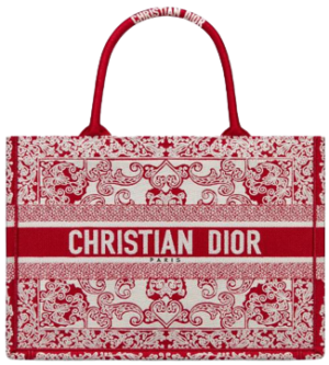 Tui Nu Dior Medium Dior Book Tote 'White Red' M1296ZMGA-M933