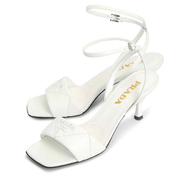Dép Prada Logo Quilted Nappa 'White' 1X825M-038-F0009 - Ảnh 5