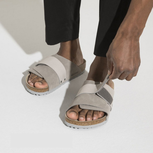 Dep Birkenstock Kyoto Suede 'Stone Coin' 1020737