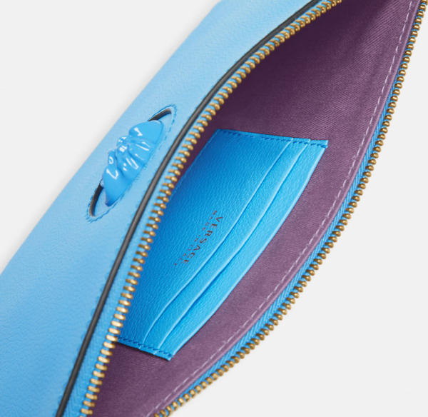 Túi Versace La Medusa Pouch DV Blue 1000743-DVIT3T-1U38V - Ảnh 3