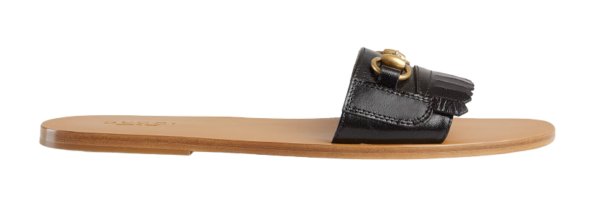Dép Gucci Black Leather Varadero Horsebit Slides Sandals 510100-D3V00-1000