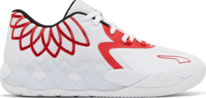 Giay Puma Team Colors 'White High Risk Red' 376941-10