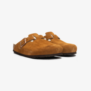 Dep Birkenstock Boston Shearling Suede 'Leather Mink' 1001140