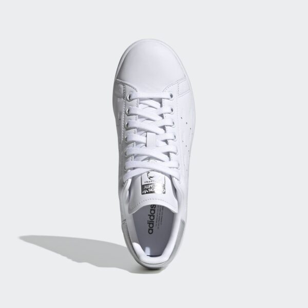 Giày Adidas Stan Smith 'Debossed Logos White Metallic Silver' EF6854 - Ảnh 2
