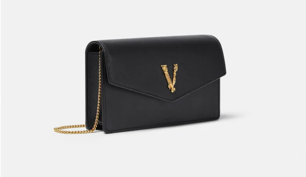 Túi Versace Virtus Pouch Black 1003086-1A02641-1B00V - Ảnh 5