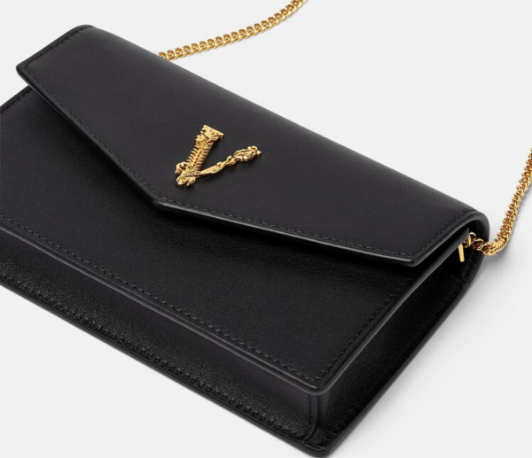 Túi Versace Virtus Pouch Black 1003086-1A02641-1B00V - Ảnh 3