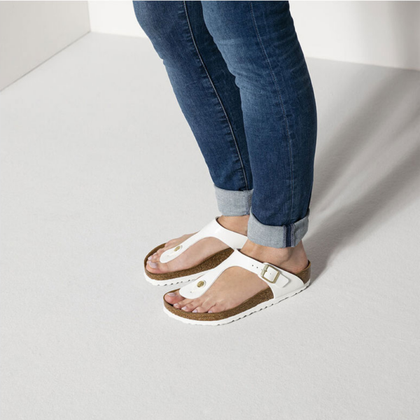 Dep Birkenstock Gizeh 'White Narrow' 1005300
