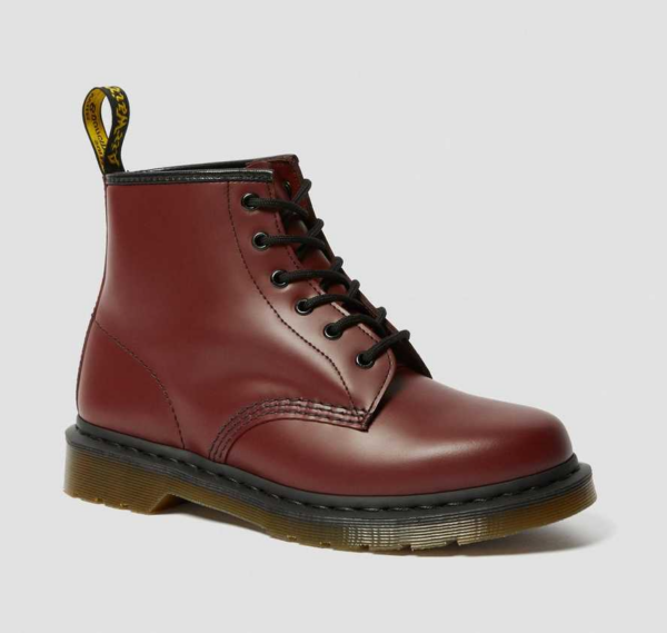 Giày Dr.Martens 101 Smooth Leather 'Red' 10064600 - Ảnh 4