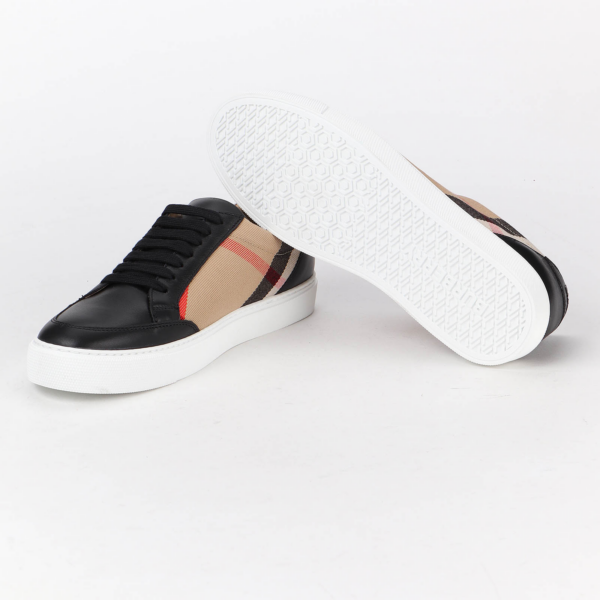 Giày Burberry House Check Black Beige 8024331 - Ảnh 2